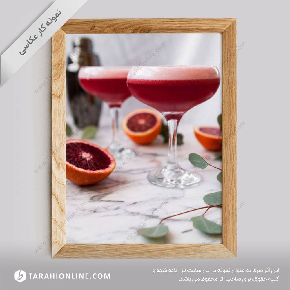 عکاسی از نوشیدنی ها - آب پرتقال طبیعی 1